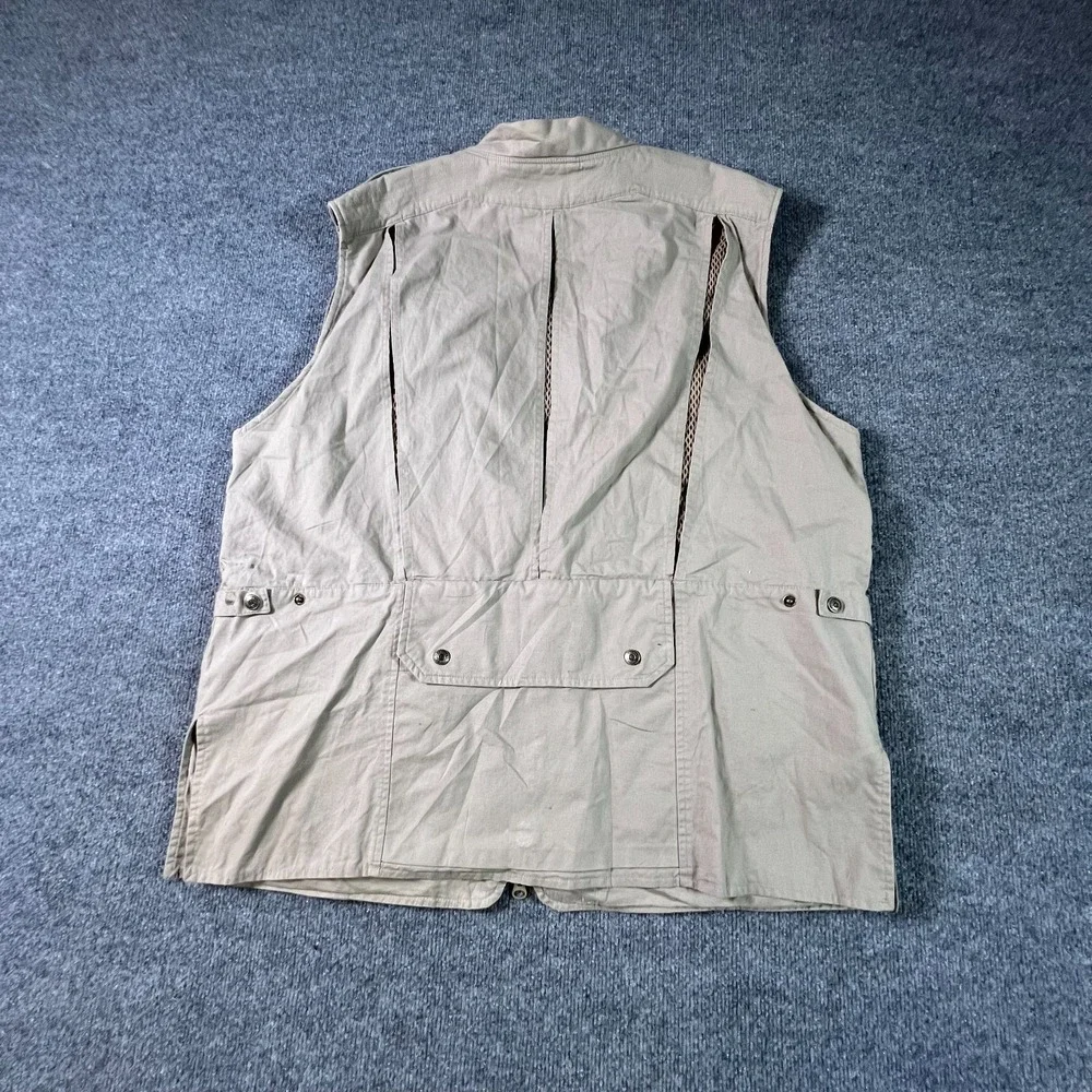 Banana Republic Mens XL Gray Utility Fishing Photography Vest Multi-Pocket Lined